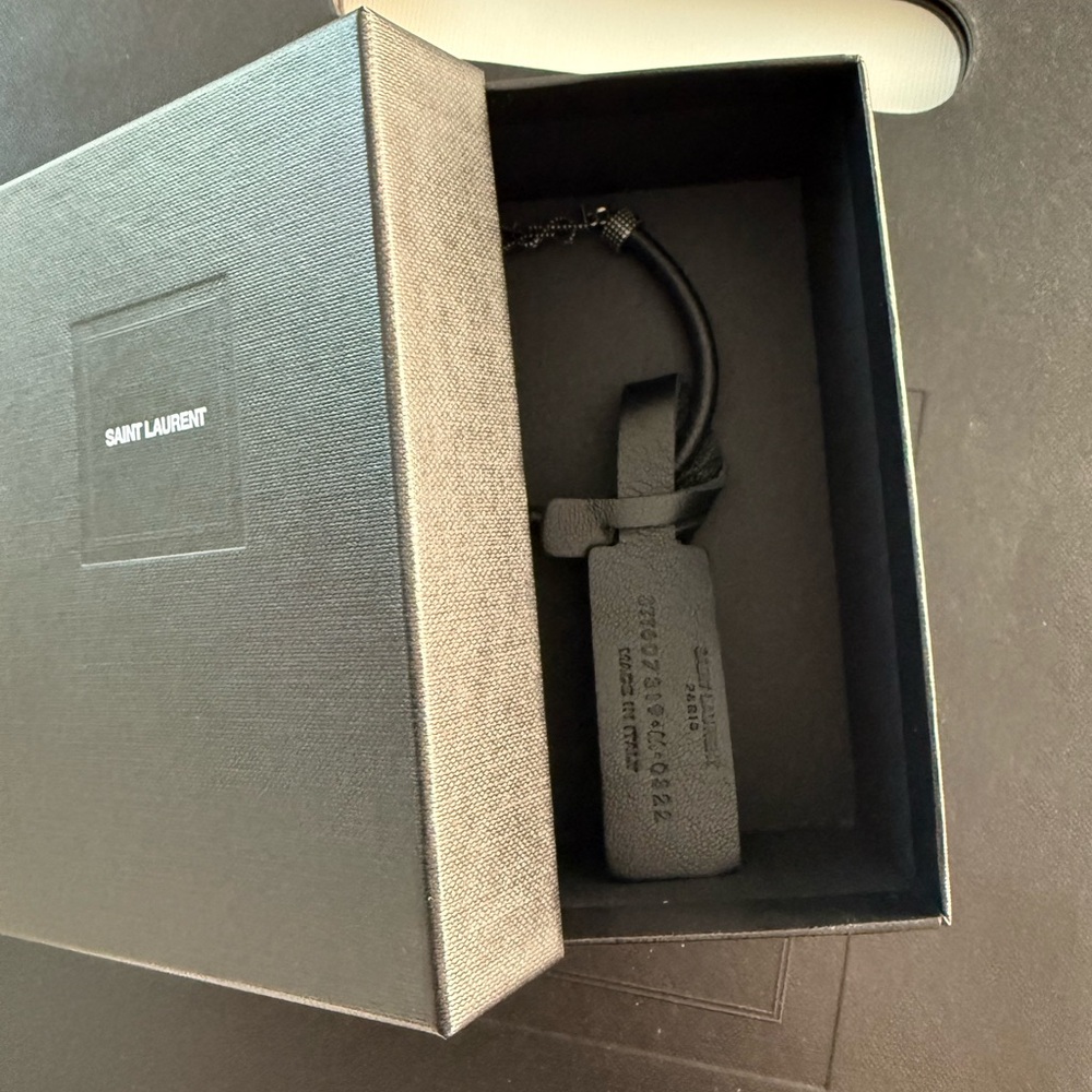 NWT YSL SAINT LAURENT OPYUM Bracelet Black lLeather Unisex🖤💝 - Picture 10 of 16